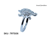 Avani Jewellers Silver Tortoise Fancy Ring - 2.7, 10