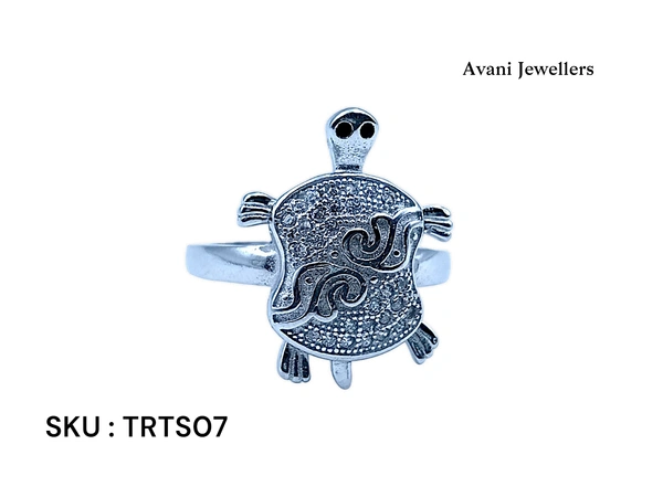 Avani Jewellers Silver Tortoise Fancy Ring - 5.62, 20