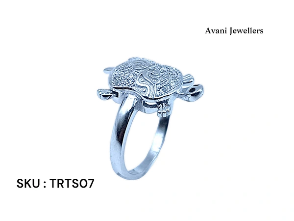 Avani Jewellers Silver Tortoise Fancy Ring - 5.62, 20