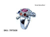 Avani Jewellers Silver Tortoise Fancy Ring - 3.51, 9