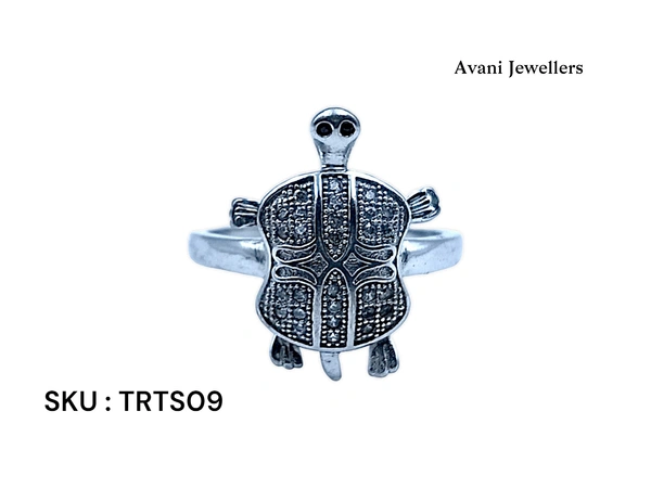 Avani Jewellers Silver Tortoise Fancy Ring - 5.85, 26