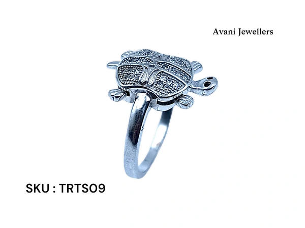 Avani Jewellers Silver Tortoise Fancy Ring - 5.85, 26