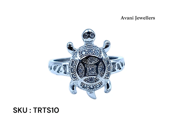 Avani Jewellers Silver Tortoise Fancy Ring - 5.24, 22