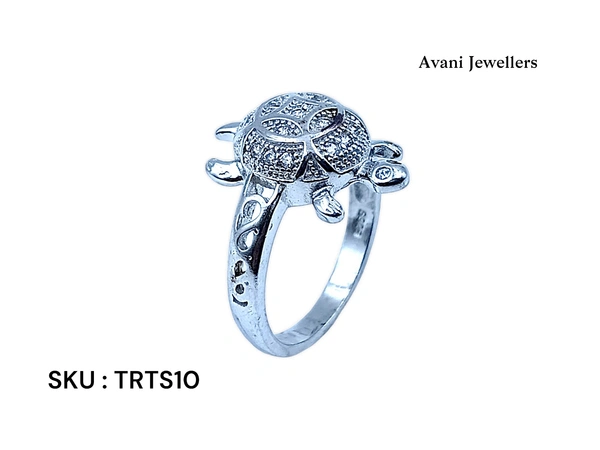 Avani Jewellers Silver Tortoise Fancy Ring - 5.24, 22