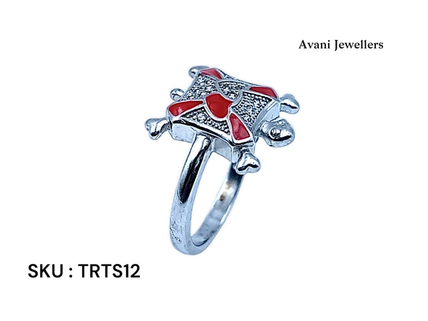 Avani Jewellers Silver Tortoise Fancy Ring - 3.15, 11