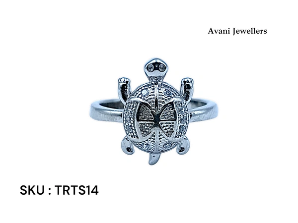 Avani Jewellers Silver Tortoise Fancy Ring - 2.95, 9