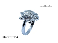 Avani Jewellers Silver Tortoise Fancy Ring - 2.95, 9