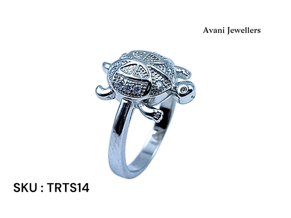 Avani Jewellers Silver Tortoise Fancy Ring - 2.95, 9