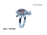 Avani Jewellers Silver Tortoise Fancy Ring - 3.31, 9