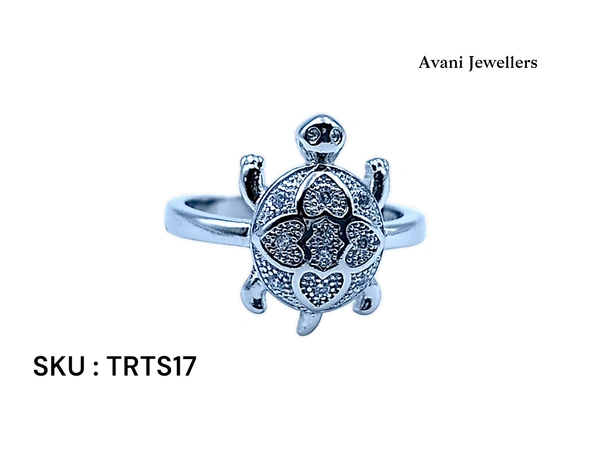 Avani Jewellers Silver Tortoise Fancy Ring - 2.83, 11