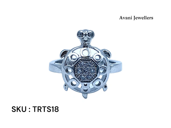 Avani Jewellers Silver Tortoise Fancy Ring - 3.89, 13