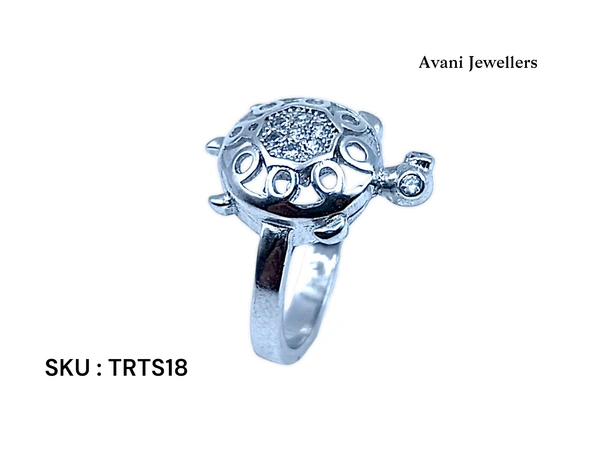 Avani Jewellers Silver Tortoise Fancy Ring - 3.89, 13