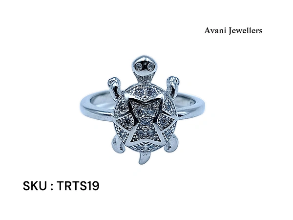 Avani Jewellers Silver Tortoise Fancy Ring - 2.77, 10