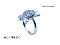 Avani Jewellers Silver Tortoise Fancy Ring - 2.94, 10