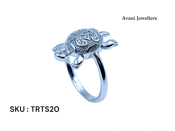 Avani Jewellers Silver Tortoise Fancy Ring - 2.94, 10