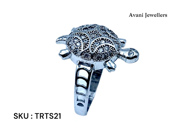 Avani Jewellers Silver Tortoise Fancy Ring - 6.8, 26