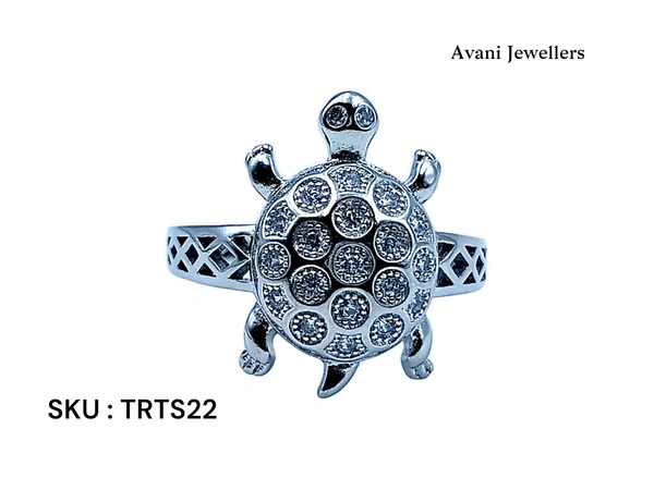 Avani Jewellers Silver Tortoise Fancy Ring - 5.39, 25