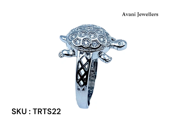 Avani Jewellers Silver Tortoise Fancy Ring - 5.39, 25