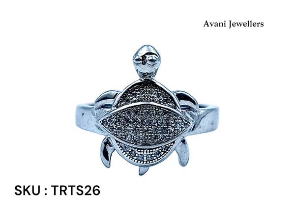 Avani Jewellers Silver Tortoise Fancy Ring - 5.63, 21