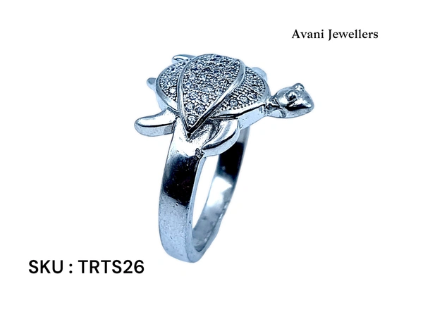 Avani Jewellers Silver Tortoise Fancy Ring - 5.63, 21
