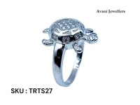 Avani Jewellers Silver Tortoise Fancy Ring - 5.4, 22