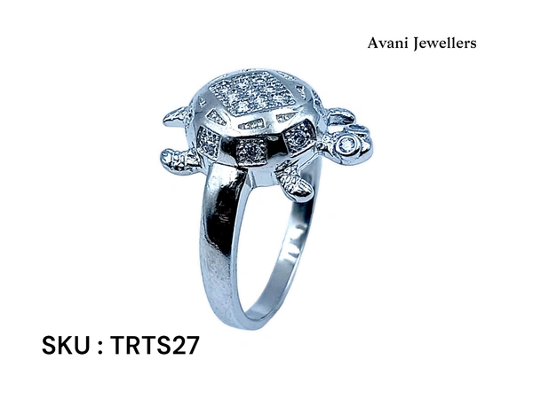 Avani Jewellers Silver Tortoise Fancy Ring - 5.4, 22
