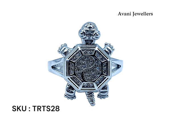 Avani Jewellers Silver Tortoise Fancy Ring - 4.97, 14
