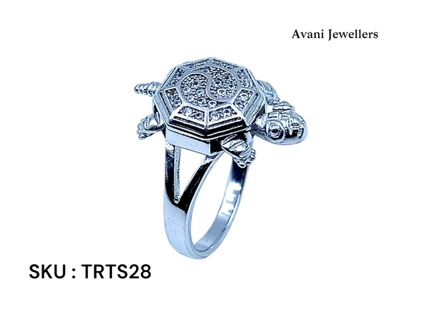 Avani Jewellers Silver Tortoise Fancy Ring - 4.97, 14