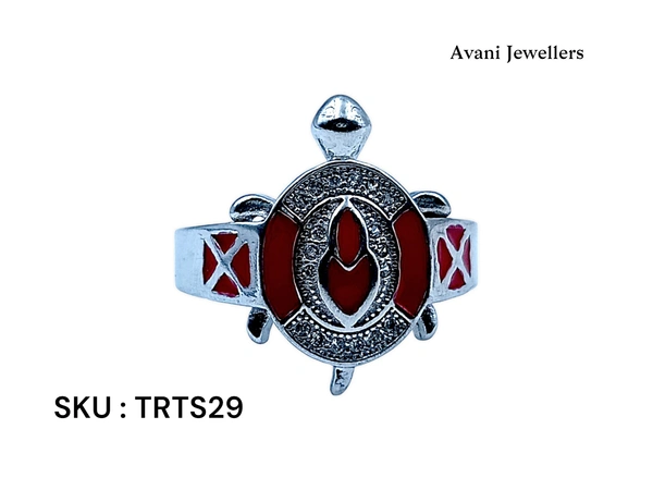 Avani Jewellers Silver Tortoise Fancy Ring - 5.5, 17