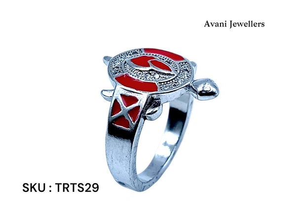 Avani Jewellers Silver Tortoise Fancy Ring - 5.5, 17
