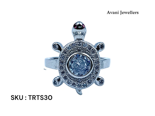 Avani Jewellers Silver Tortoise Fancy Ring - 3.72, 10