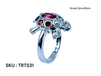 Avani Jewellers Silver Tortoise Fancy Ring - 6.82, 17
