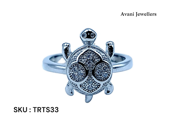 Avani Jewellers Silver Tortoise Fancy Ring - 2.86, 9