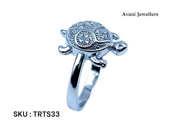 Avani Jewellers Silver Tortoise Fancy Ring - 2.86, 9