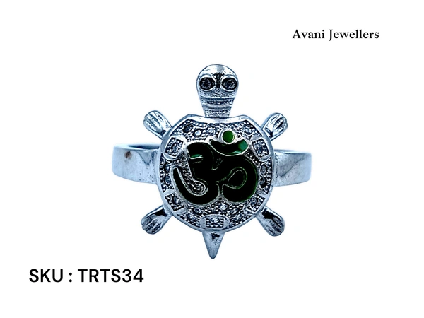 Avani Jewellers Silver Tortoise Fancy Ring - 5.92, 23