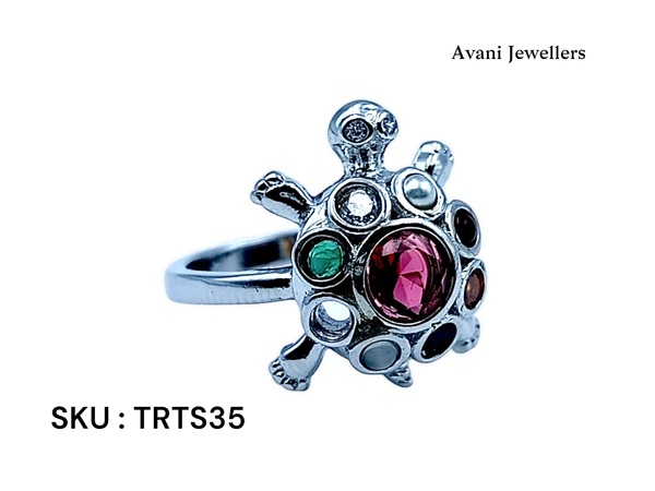Avani Jewellers Silver Tortoise Fancy Ring - 3.35, 9