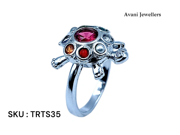 Avani Jewellers Silver Tortoise Fancy Ring - 3.35, 9