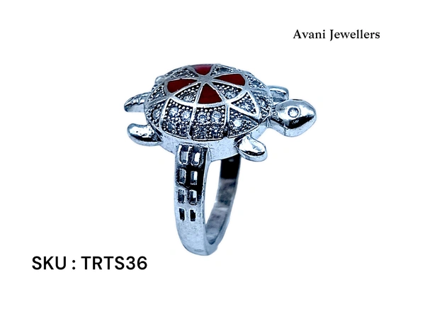 Avani Jewellers Silver Tortoise Fancy Ring - 7, 18