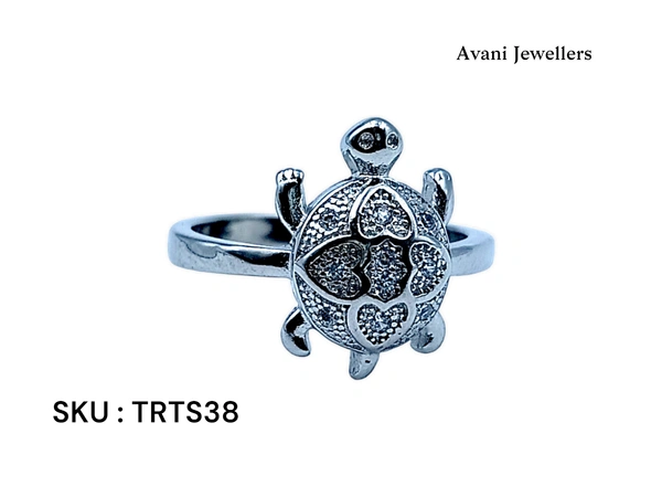 Avani Jewellers Silver Tortoise Fancy Ring - 3, 10