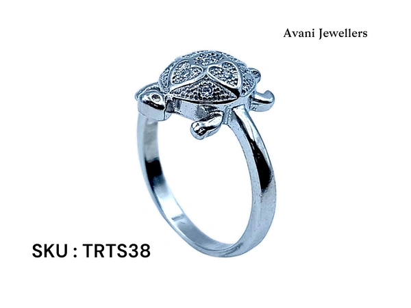 Avani Jewellers Silver Tortoise Fancy Ring - 3, 10