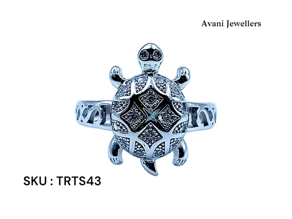 Avani Jewellers Silver Tortoise Fancy Ring - 5.83, 25