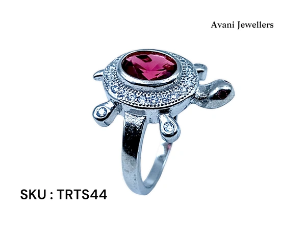 Avani Jewellers Silver Tortoise Fancy Ring - 3.53, 10