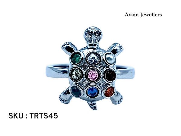 Avani Jewellers Silver Tortoise Fancy Ring - 3.47, 9