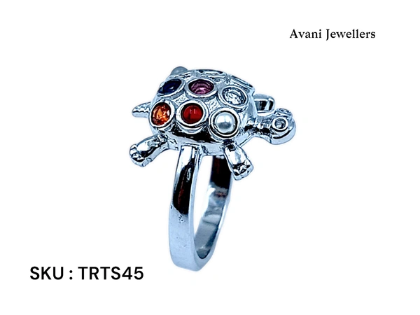 Avani Jewellers Silver Tortoise Fancy Ring - 3.47, 9