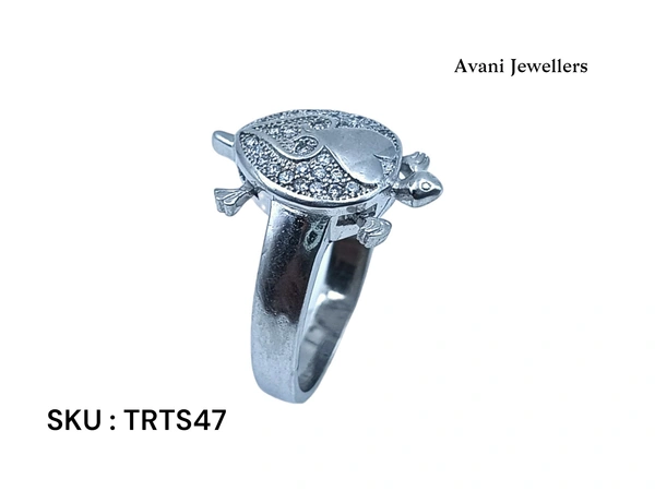 Avani Jewellers Silver Tortoise Fancy Ring - 6.86, 24