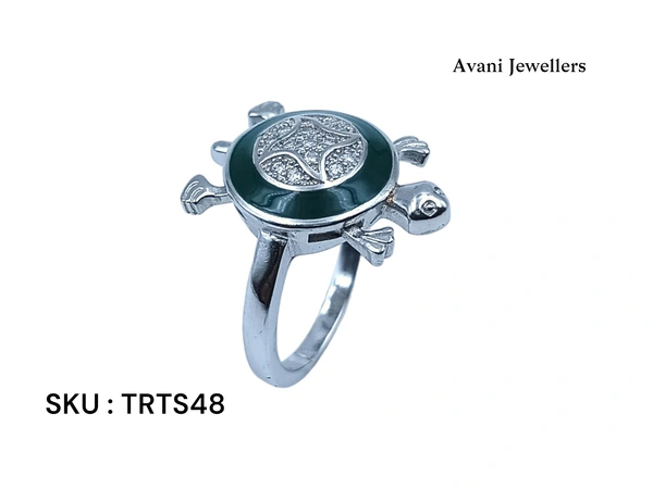 Avani Jewellers Silver Tortoise Fancy Ring - 3.97, 9