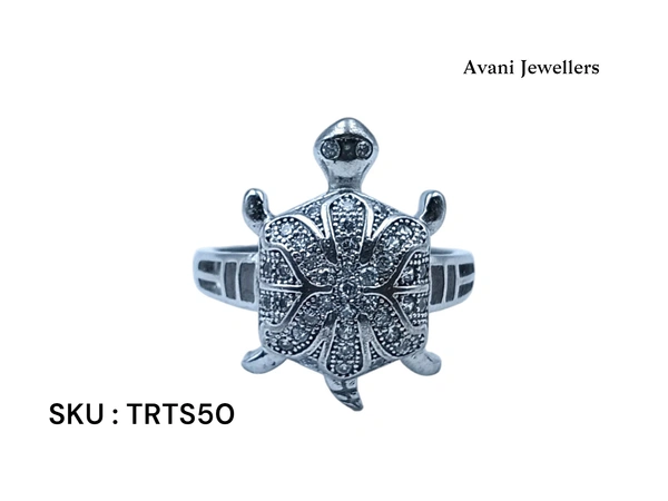 Avani Jewellers Silver Tortoise Fancy Ring - 7.1, 26