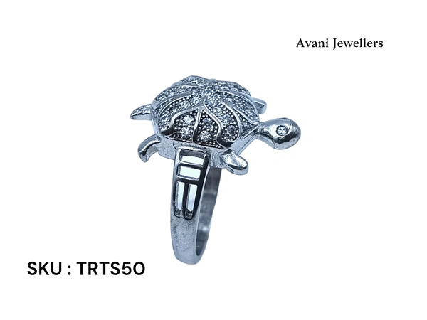 Avani Jewellers Silver Tortoise Fancy Ring - 7.1, 26