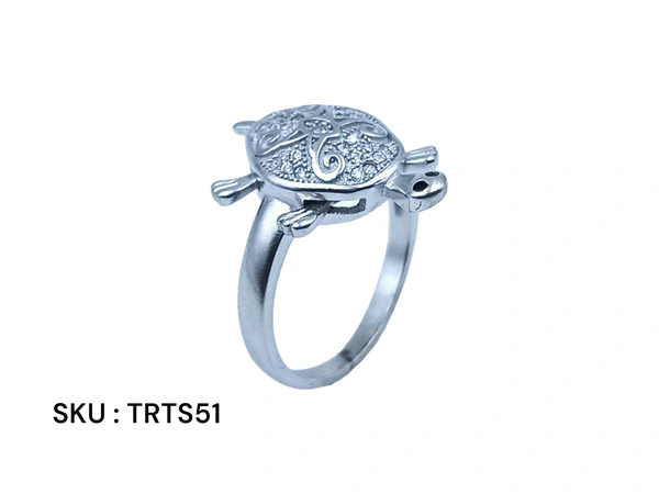 Avani Jewellers Silver Tortoise Fancy Ring - 5.64, 26