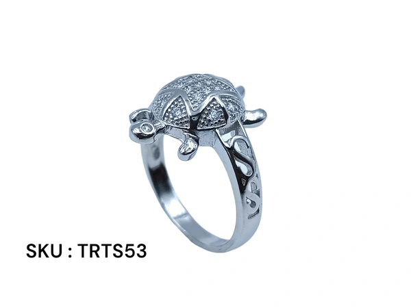 Avani Jewellers Silver Tortoise Fancy Ring - 5.27, 23